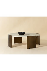 Modern European furniture - Round Concrete Indoor/Outdoor Coffee Table - www.oroa.com