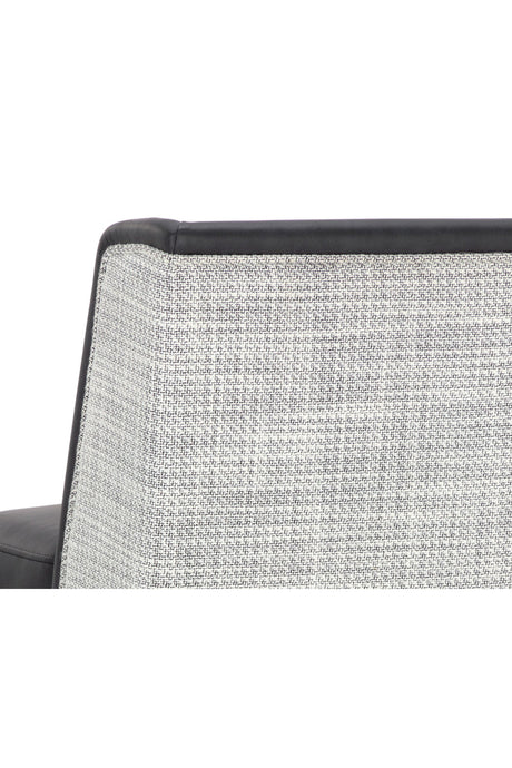 Modern European furniture - Black Bonded Leather Bar Stool - www.oroa.com