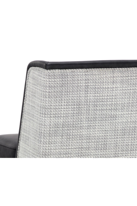 Modern European furniture - Black Leather Counter Stool - www.oroa.com