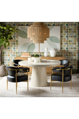 Modern European furniture - Leather Look Rope Dining Chair - www.oroa.com