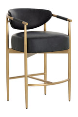 Modern European furniture - Curved Back Counter Stool - www.oroa.com
