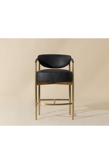 Modern European furniture - Curved Back Counter Stool - www.oroa.com