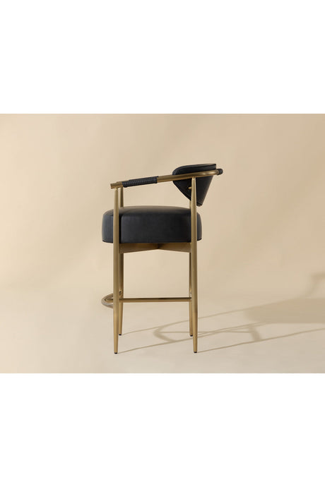 Modern European furniture - Curved Back Counter Stool - www.oroa.com