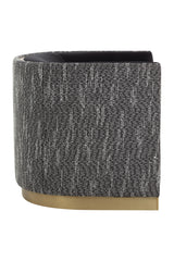 Modern European furniture - Gold Inlay Curved Lounge Chair - www.oroa.com