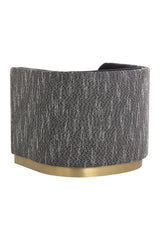 Modern European furniture - Gold Inlay Curved Lounge Chair - www.oroa.com