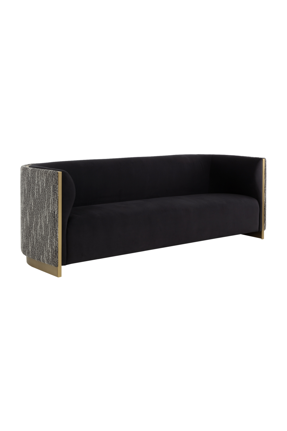 Gold Inlay Curved Sofa | Splendido Larron | Oroa.com