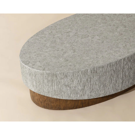 Modern European furniture - Gray Concrete Indoor/Outdoor Coffee Table - www.oroa.com