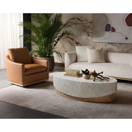 Modern European furniture - Gray Concrete Indoor/Outdoor Coffee Table - www.oroa.com