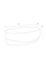 Modern European furniture - Gray Concrete Indoor/Outdoor Coffee Table - www.oroa.com