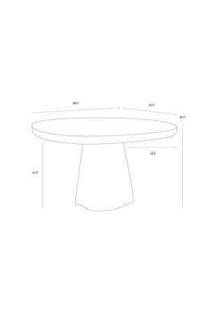 Modern European furniture - Sculptural Indoor/Outdoor Concrete Dining Table - www.oroa.com