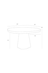 Modern European furniture - Sculptural Indoor/Outdoor Concrete Dining Table - www.oroa.com