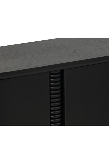 Modern European furniture - Black Oak 4-Door Sideboard - www.oroa.com