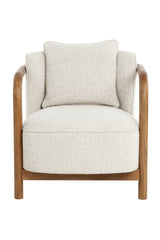 Modern European furniture - Curved Wood Frame Lounge Chair - www.oroa.com