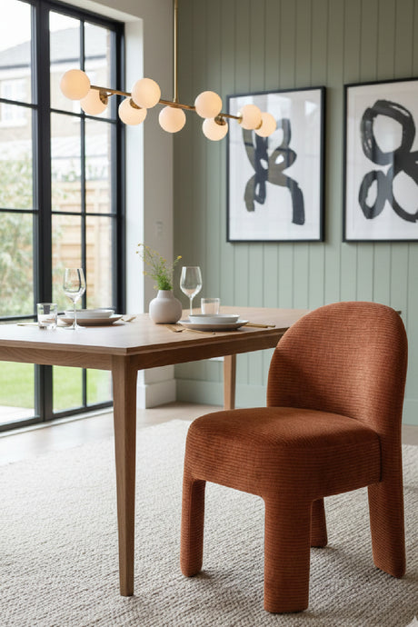 Ribbed Fabric Dining Chair | Splendido Myrtle | Oroa.com