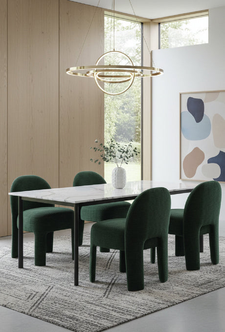 Modern European furniture - Ribbed Fabric Dining Chair - www.oroa.com