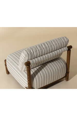 Modern European furniture - Stripe Pattern Lounge Chair - www.oroa.com