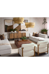Modern European furniture - Stripe Pattern Lounge Chair - www.oroa.com