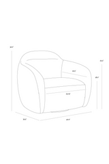 Modern European furniture - Modern Swivel Lounge Chair - www.oroa.com