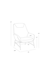 Modern European furniture - Leather Exterior Lounge Chair - www.oroa.com