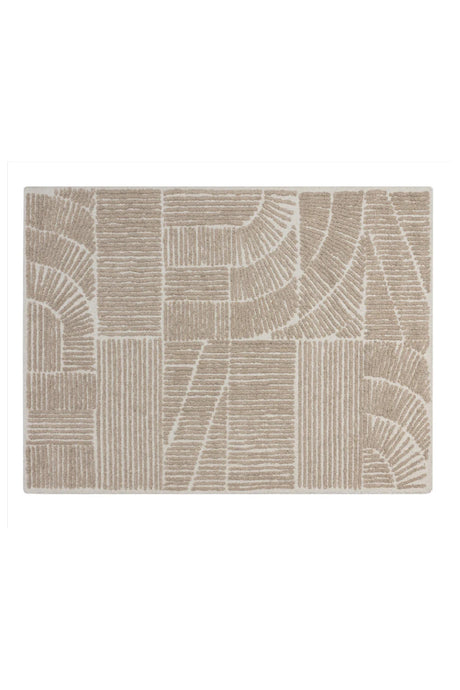 Taupe Wool-Viscose Area Rug | Splendido Corinthia | Oroa.com