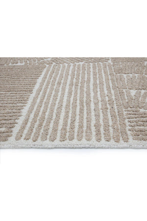 Taupe Wool-Viscose Area Rug | Splendido Corinthia | Oroa.com
