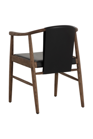 Oak Black Leather Dining Chair | Splendido Aran