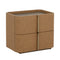 Modern European furniture - Leather-Look 2-Drawer Nightstand - www.oroa.com