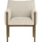 Bronze Legged Dining Armchair Modern European furniture - www.oroa.com