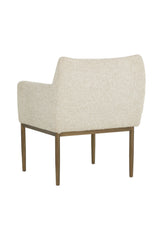 Bronze Legged Dining Armchair Modern European furniture - www.oroa.com