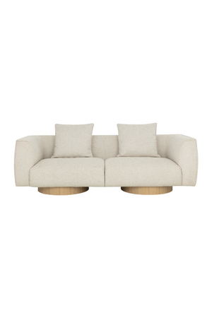 Round Oak Base Sofa | Splendido Mattis