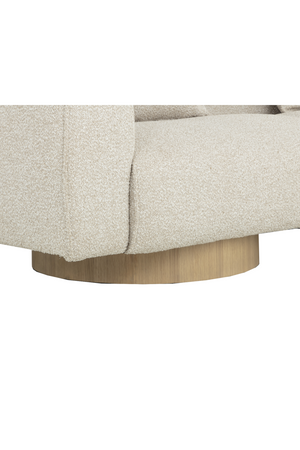 Round Oak Base Sofa | Splendido Mattis