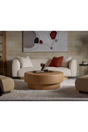 Round Oak Base Sofa | Splendido Mattis
