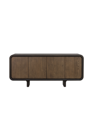 Modern European furniture - Brown Oak 4-Door Sideboard - www.oroa.com