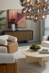 Modern European furniture - Brown Oak 4-Door Sideboard - www.oroa.com
