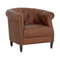 Modern European furniture - Leather Chesterfield Lounge Chair - www.oroa.com