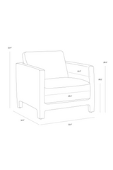 Modern European furniture - Bovine Leather Lounge Chair - www.oroa.com