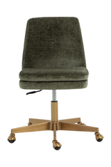 Modern European furniture - Matte Gold Base Office Chair - www.oroa.com