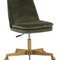 Modern European furniture - Matte Gold Base Office Chair - www.oroa.com