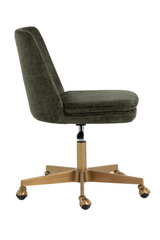 Modern European furniture - Matte Gold Base Office Chair - www.oroa.com