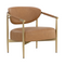 Modern European furniture - Gold-Framed Leather Lounge Chair - www.oroa.com