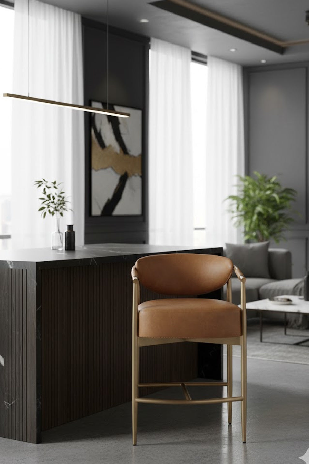 Curved Back Counter Stool | Splendido Heloise | Oroa.com