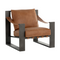 Modern European furniture - Leather Strapped Lounge Chair - www.oroa.com
