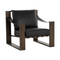 Modern European furniture - Leather Strapped Lounge Chair - www.oroa.com