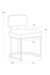 Modern European furniture - Two-Toned Cantilevered Dining Chair - www.oroa.com