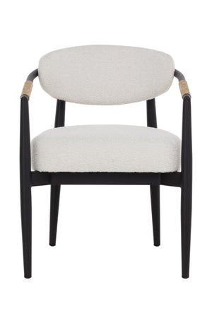 Sleek Indoor/Outdoor Wicker-Wrapped Dining Armchair | Splendido Marita | Oroa.com