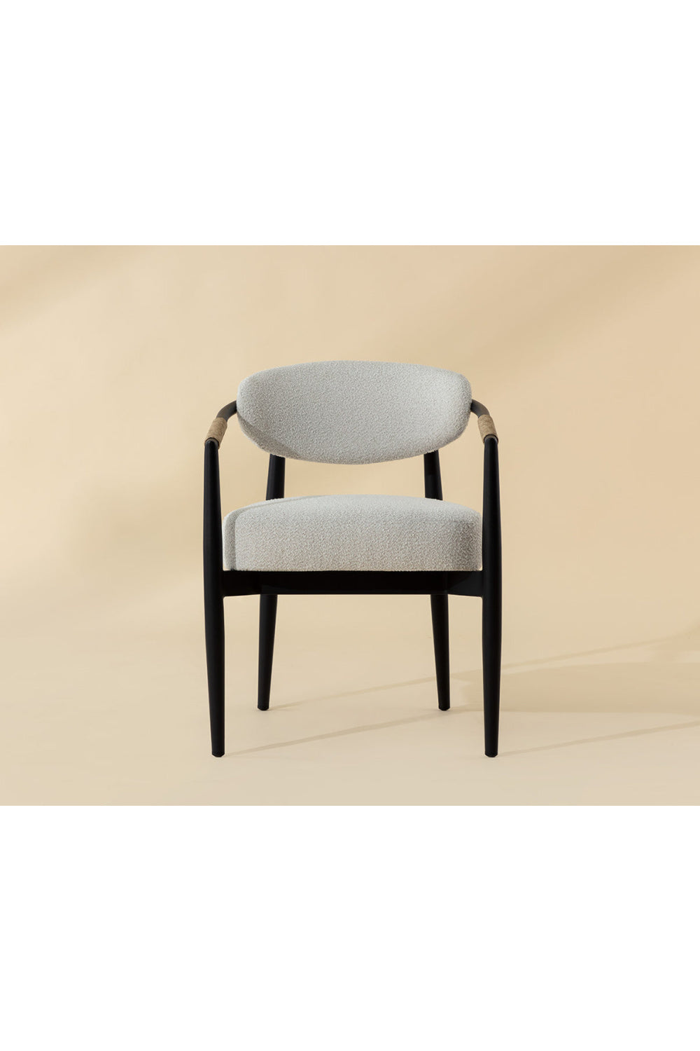 Sleek Indoor/Outdoor Wicker-Wrapped Dining Armchair | Splendido Marita | Oroa.com