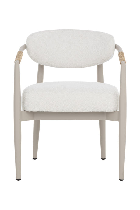 Sleek Indoor/Outdoor Wicker-Wrapped Dining Armchair | Splendido Marita | Oroa.com