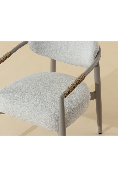 Modern European furniture - Sleek Indoor/Outdoor Wicker-Wrapped Dining Armchair - www.oroa.com