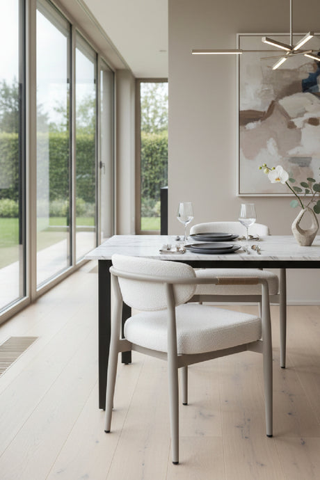 Sleek Indoor/Outdoor Wicker-Wrapped Dining Armchair | Splendido Marita | Oroa.com