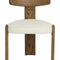 Modern European furniture - Oak Framed 3-Legged Dining Chairs (2) - www.oroa.com
